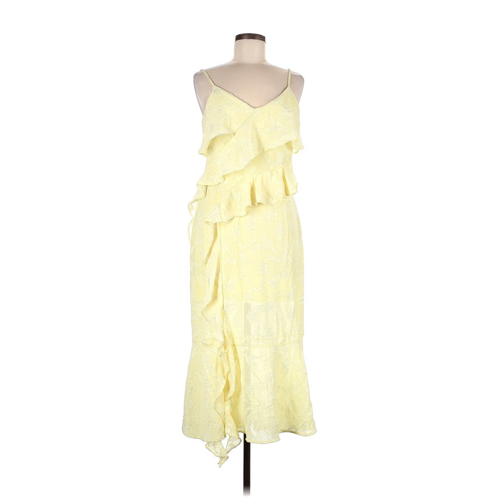 Women's Ruffle Midi Dress - Wild Fable™ Yellow L